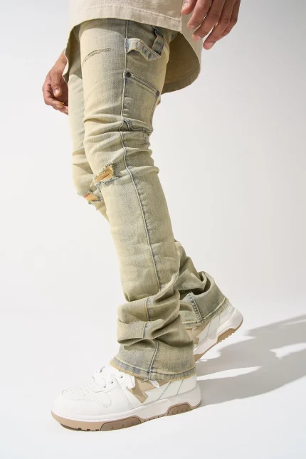 Serened Cedar Stacked Jeans (1)