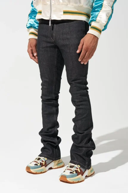 Serened Indigo Stacked Jeans (1)