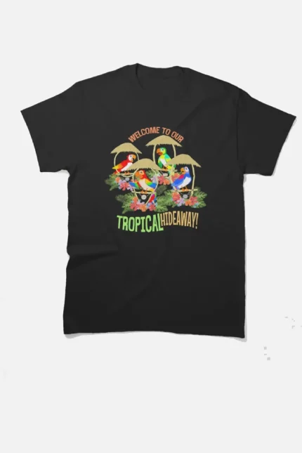 Serenede Tropical Hideaway Classic T Shirt Black (1)