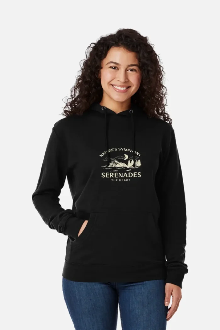 Sweet Serenede Lightweight Hoodie Black (5)