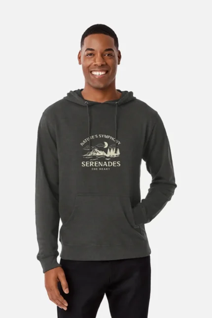 Sweet Serenede Lightweight Hoodie Charcoal Heather (5)