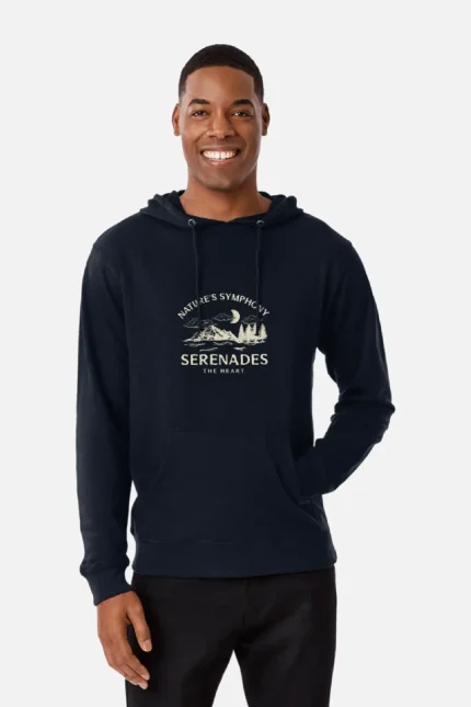 Sweet Serenede Lightweight Hoodie Navy (5)